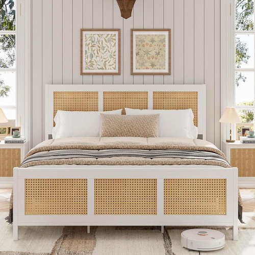 Double metal bed frame strong - metal,
