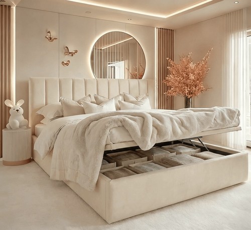 Ottoman storage bed panel - ,