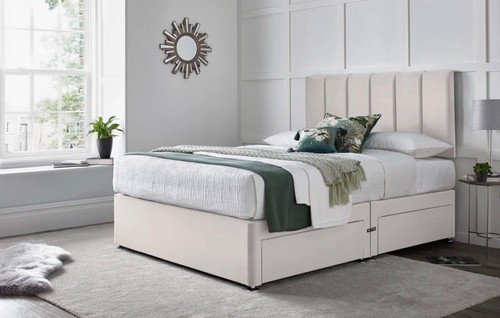 Orthopaedic divan bed set with - bed,