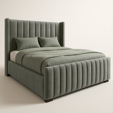 Ottoman Bed Winged Panel Plush