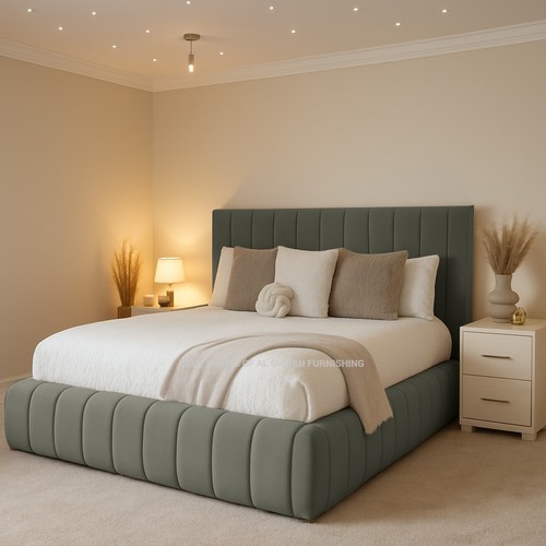 Luxury ottoman bed plush - ottoman,